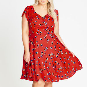 City Chic Cutie Pie Fit & Flare Dress